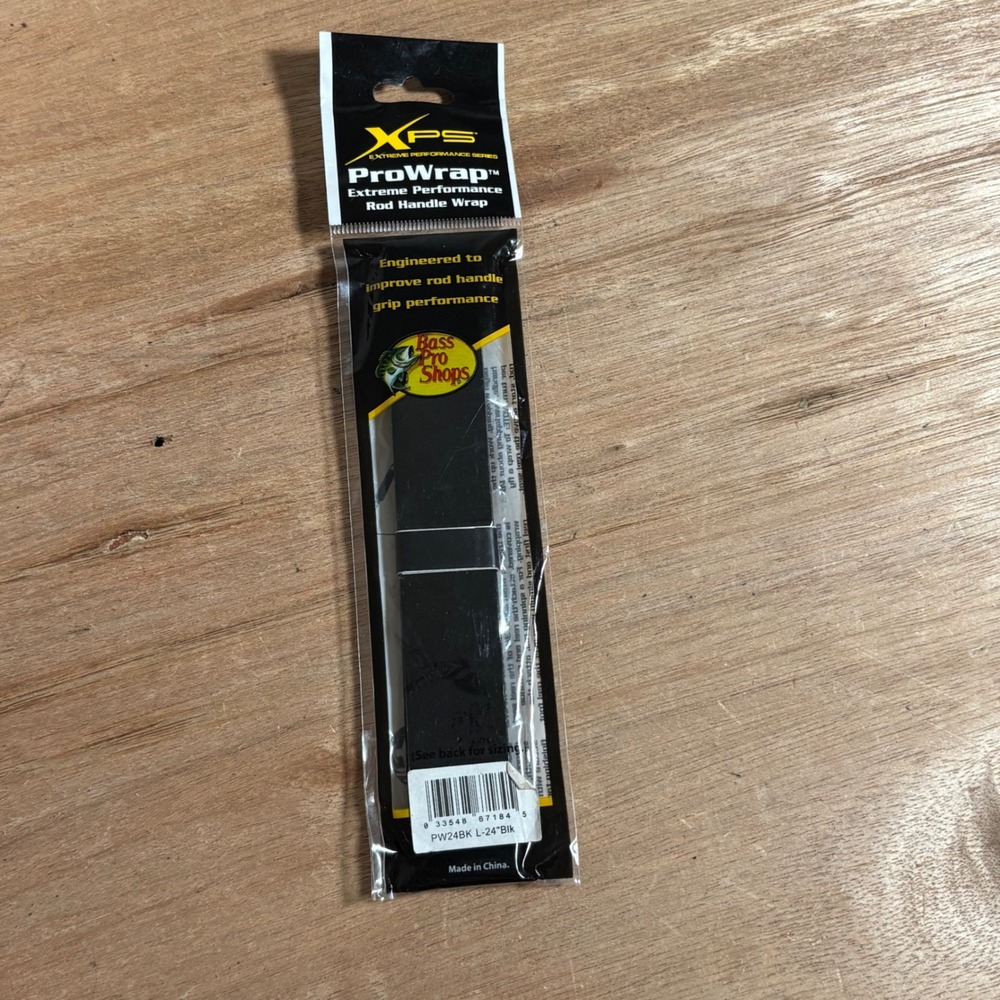 Bass Pro Shops XPS ProWrap Extreme Performance Rod Handle Wrap Black Large 24in